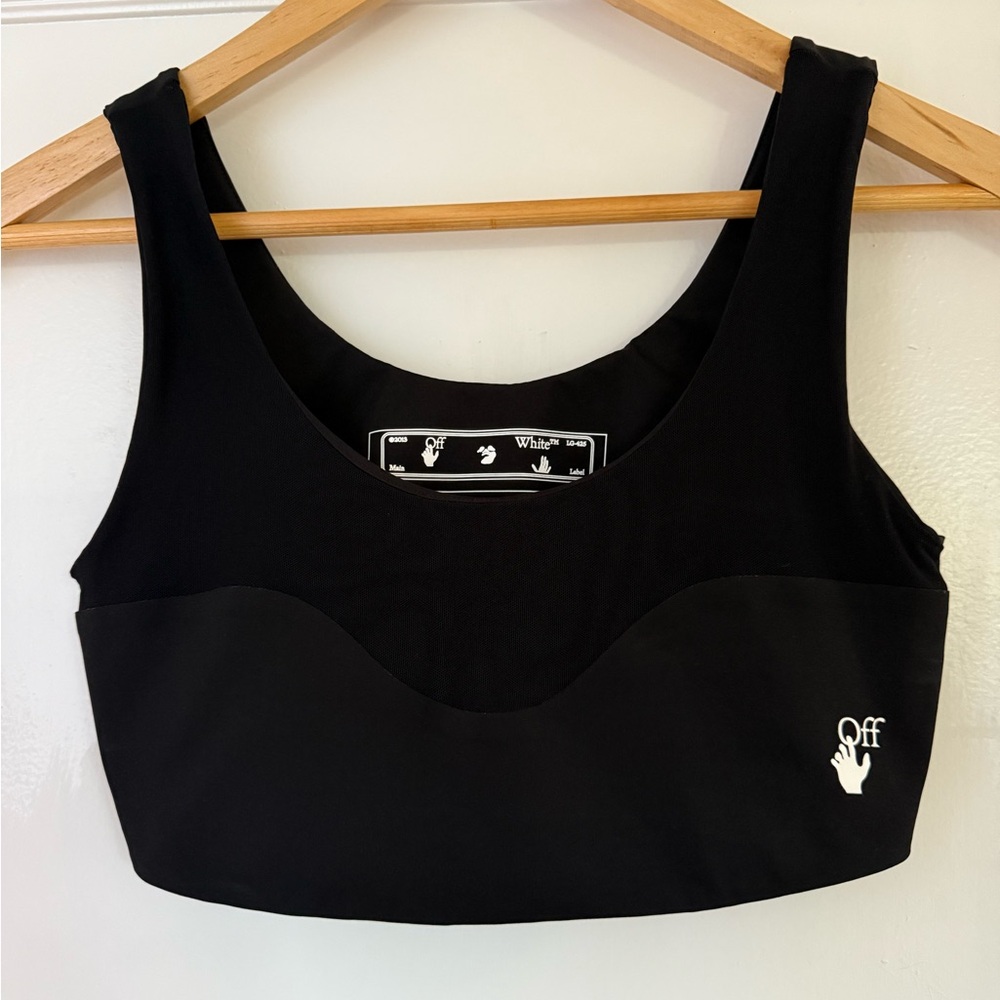 Off-White Black Crop Top